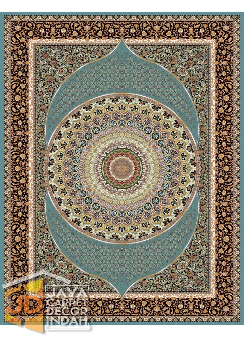 Karpet Permadani Solomon 700 Reeds Haniz Blue 3612 ukuran 120x160,160x230, 200x300, 250x350, 300x400
